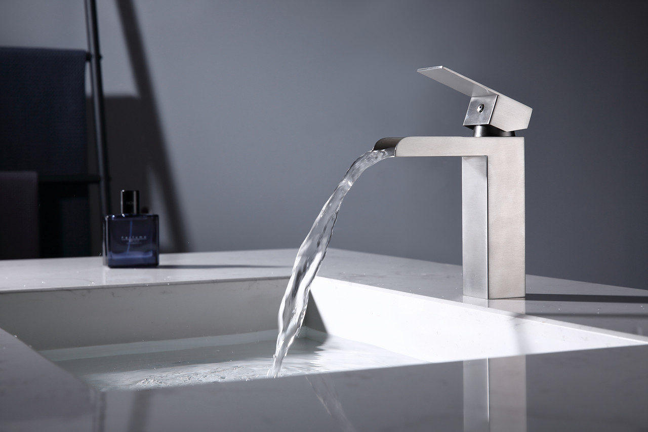 waterfall faucet too much pressure