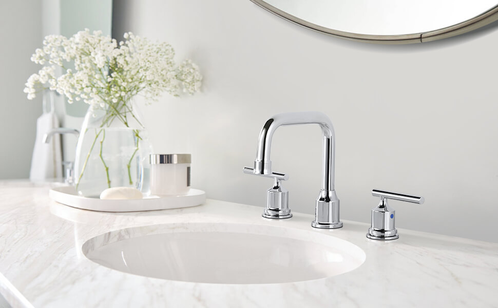 wowow 8 in widespread 2 handle bathroom faucet in chrome 1